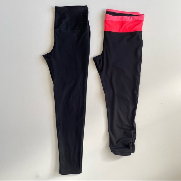 Black Leggings Bundle Size Large High Waist - Picture 6 of 6